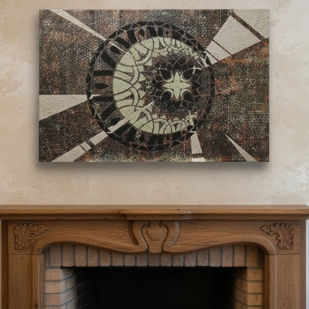 HANDCRAFTED Painting HANDPAINTED Abstract Stretch Canvas Art Wall Decor Artwork